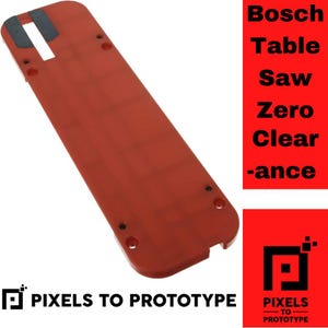 Inserto de holgura cero para sierra de mesa Bosch para madera dura Serie TS1005 4000 4100: de píxeles a prototipos