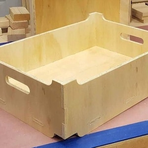 Cassa impilabile - 3 dimensioni - File di progettazione per CNC (.f3d, .step, .skp, .dxf, .dwg, .stl)