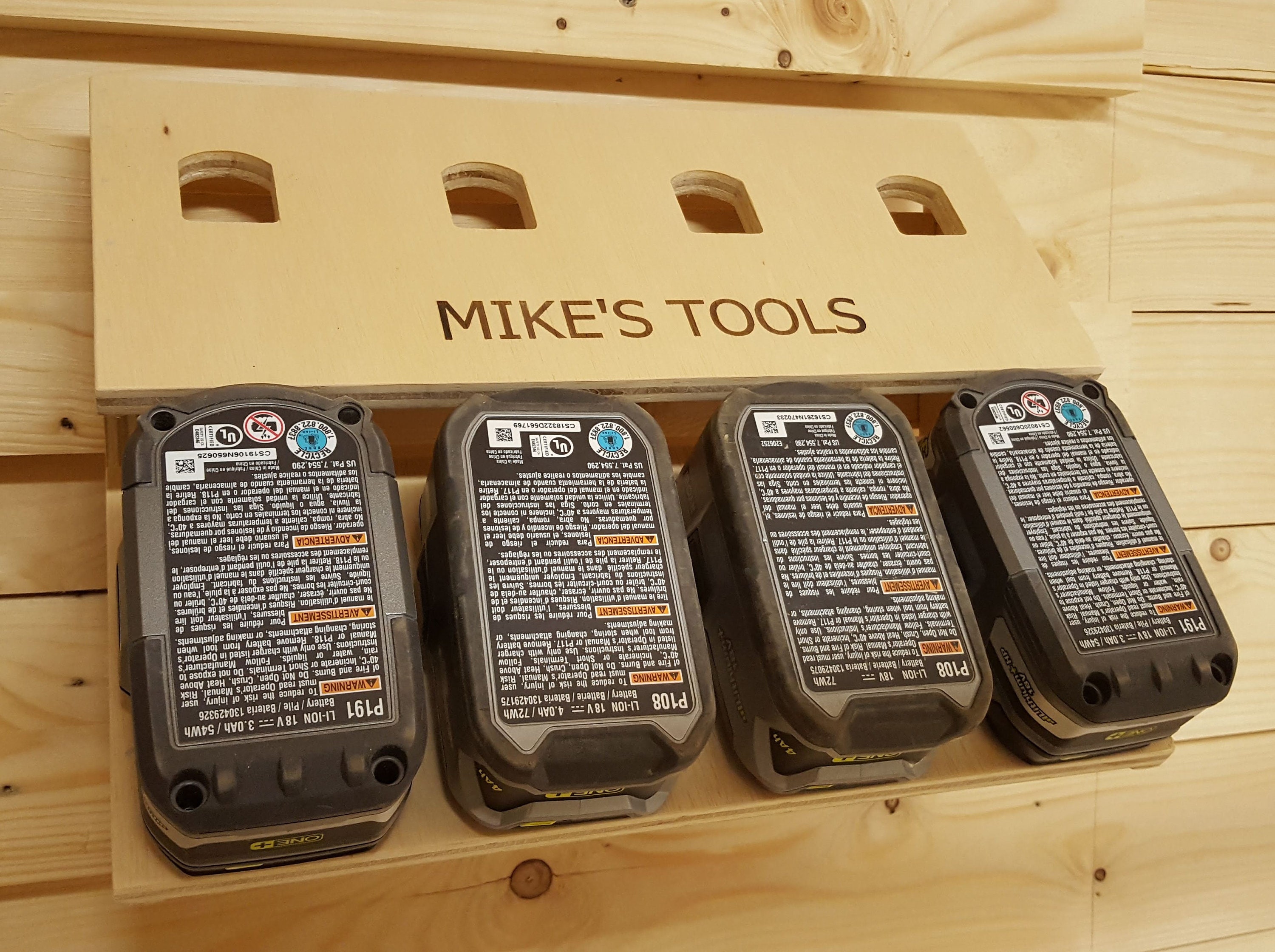 Ryobi Battery Storage / Holder KIT assembly Required Etsy Australia