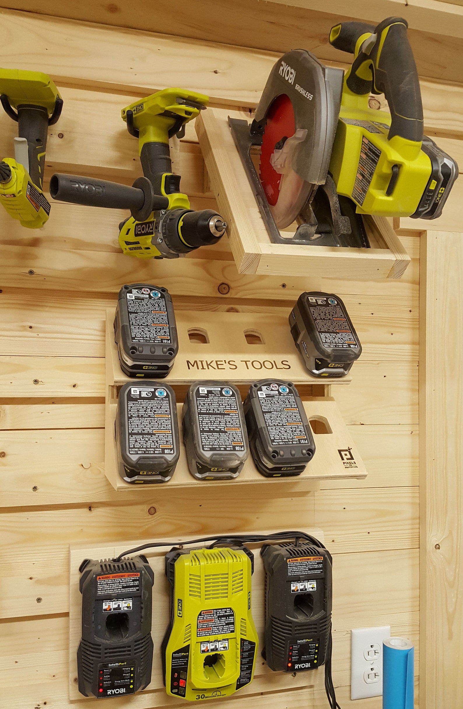 Ryobi Battery Storage / Holder KIT assembly Required Etsy