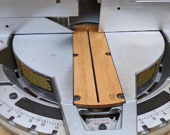 DeWalt DW715 Miter Saw Zero Clearance Insert — Hardwood | Fits DW703 DW704 DW705 & More