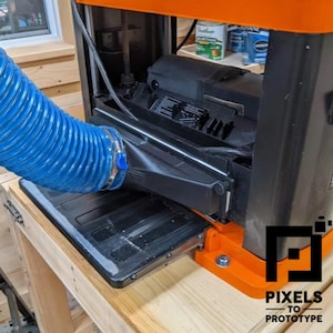 WEN Planer 4&quot; Dust Port Upgrade! Improved chip removal! Pixels to Prototype WEN 6552T WEN 6550T 6552 6550 Craftsman CMEW320
