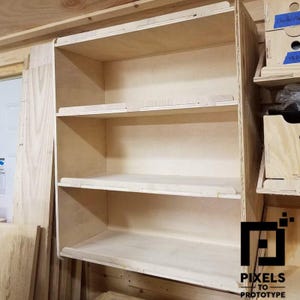 Unidad de almacenamiento modular de 4 estantes: archivos de diseño: ¡descárguelos ahora! De píxeles a prototipos