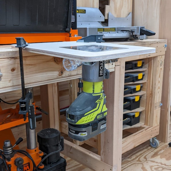 Quick Mount Router Base — Tool-Free Swaps for P2P 6" Acrylic Router Plates