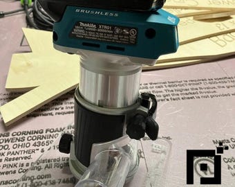 Podstawa akrylowa do frezarki Makita RT0701C lub bezprzewodowej XTR01Z 18 V, duża, 6 x 6 cali – od pikseli do prototypu