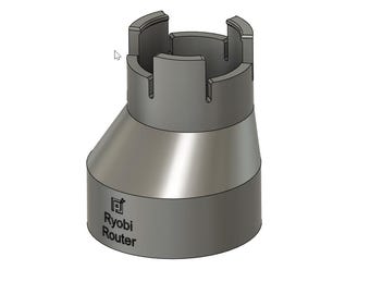 Ryobi Router Shop Vac Dust Hose Adapter — Fits P601 and PCL424B Routers