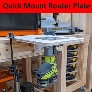 Quick Mount Router Base! Fits 6" Pixels to Prototype Router Plates!