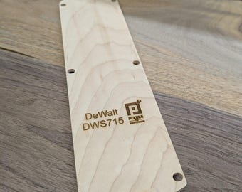 DeWalt DWS715 Miter Saw Zero Clearance Insert — Hardwood | Walnut, Cherry & Ash
