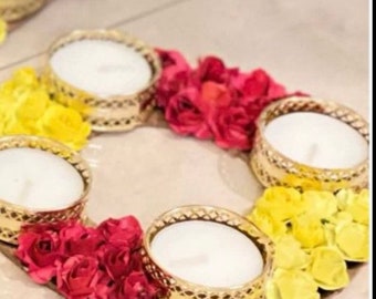 Diwali Decor, Handmade Diyas, Christmas Gift, Home Decor, Candle Holders, Tealight Holder, Table Top