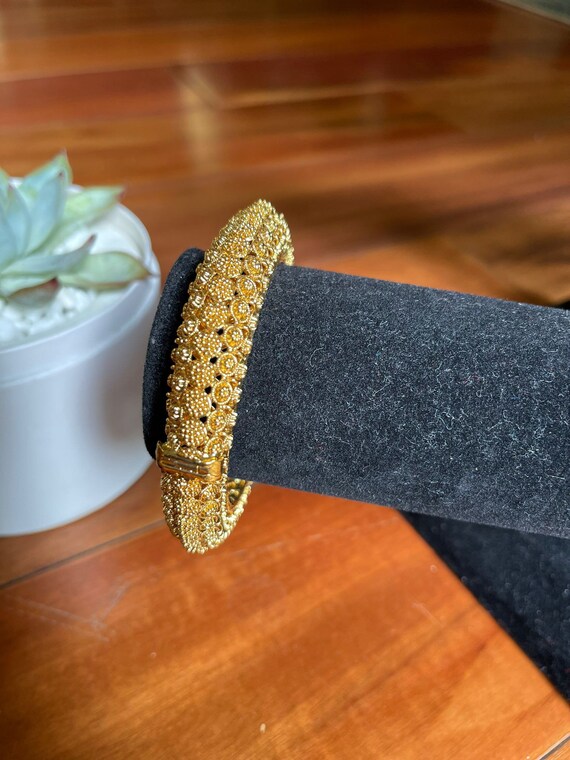 Luxury Gold Plated Kada Bracelet Handcrafted Design Etsy Australia