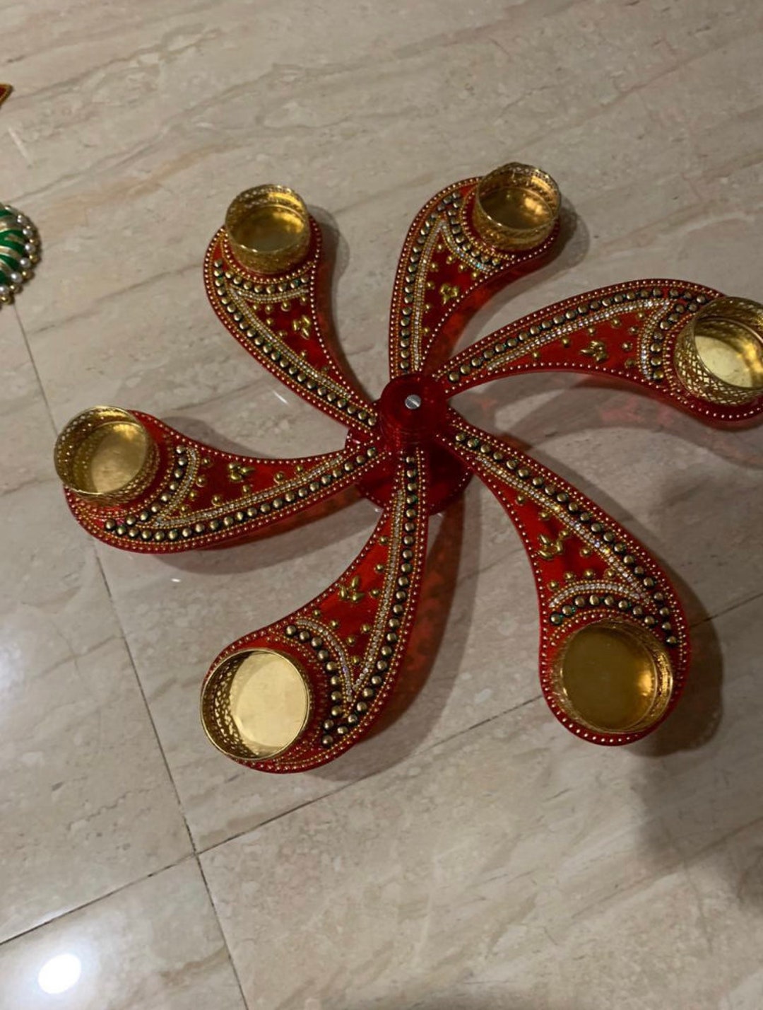 Set of 7 Pieces Acrylic Rangoli - Etsy