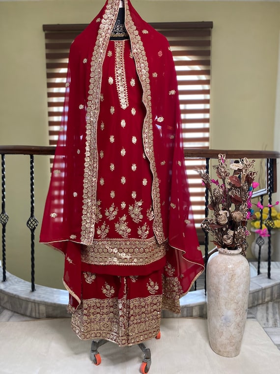 Wedding Wear Ethnic Heavy Pakistani Suit – krazy kolours-bdsngoinhaviet.com.vn