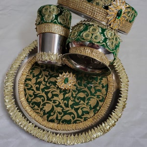 Decorative karwachuth Pooja set (4 pieces )