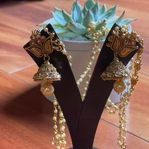 Gold Plated & Sahara Earrings - Luxe Jewelry