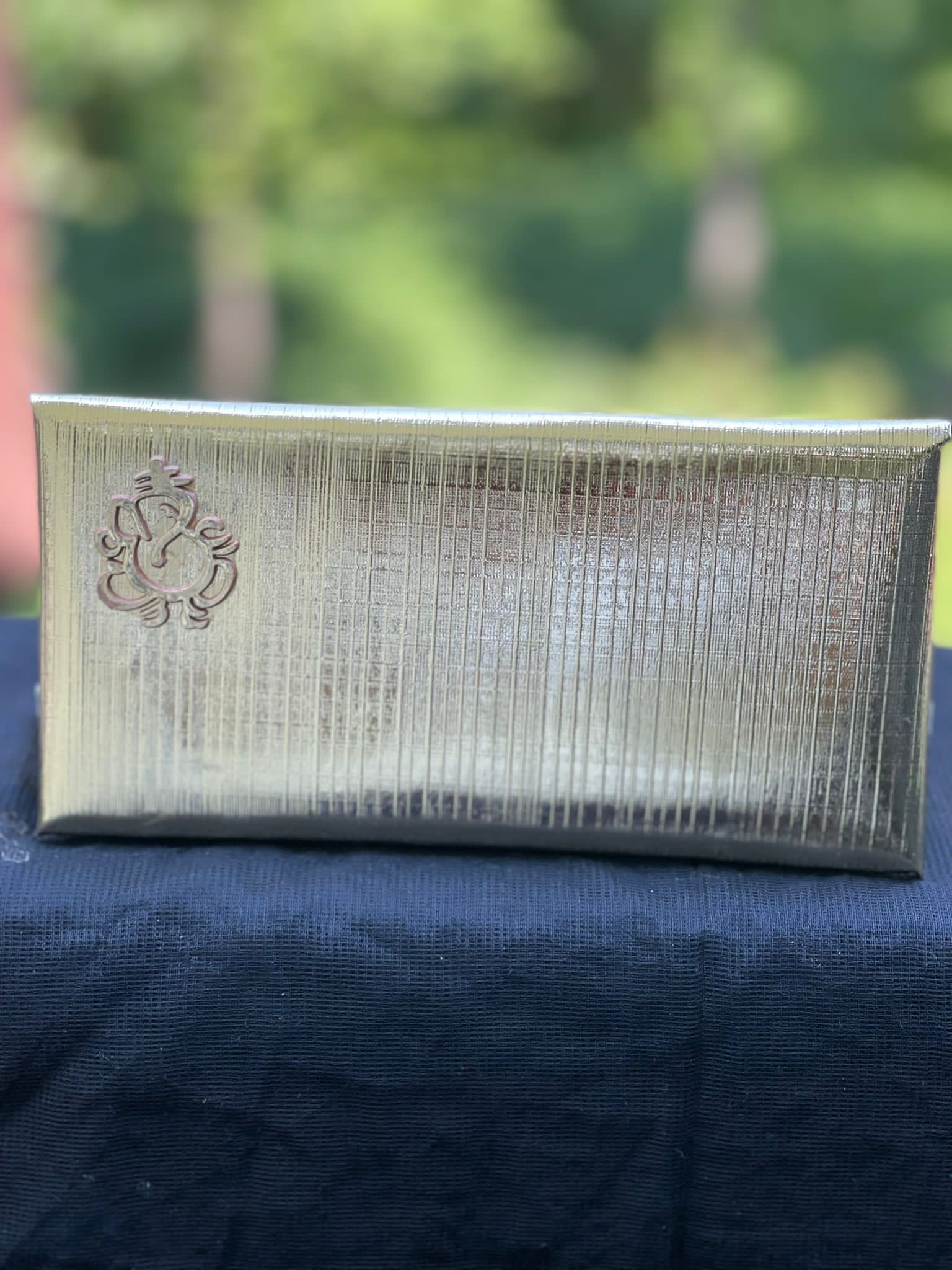Golden leather Shagun envelope