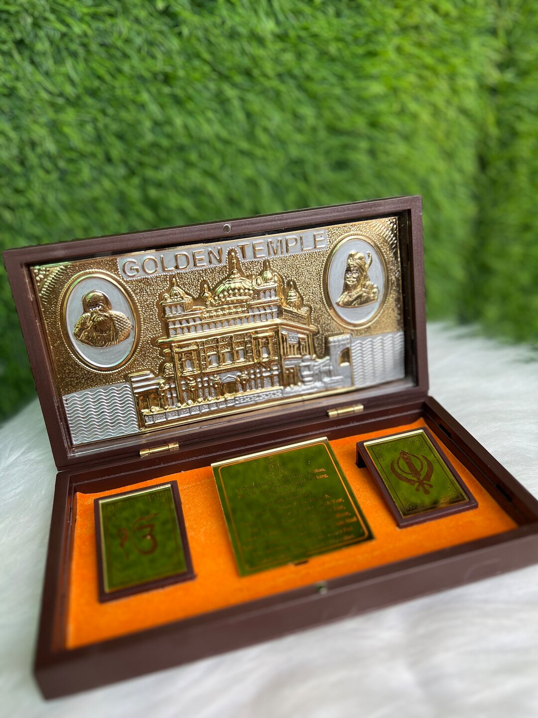 Gold Plated Golden Temple Photo Frame//return Pooja Gift Box Etsy