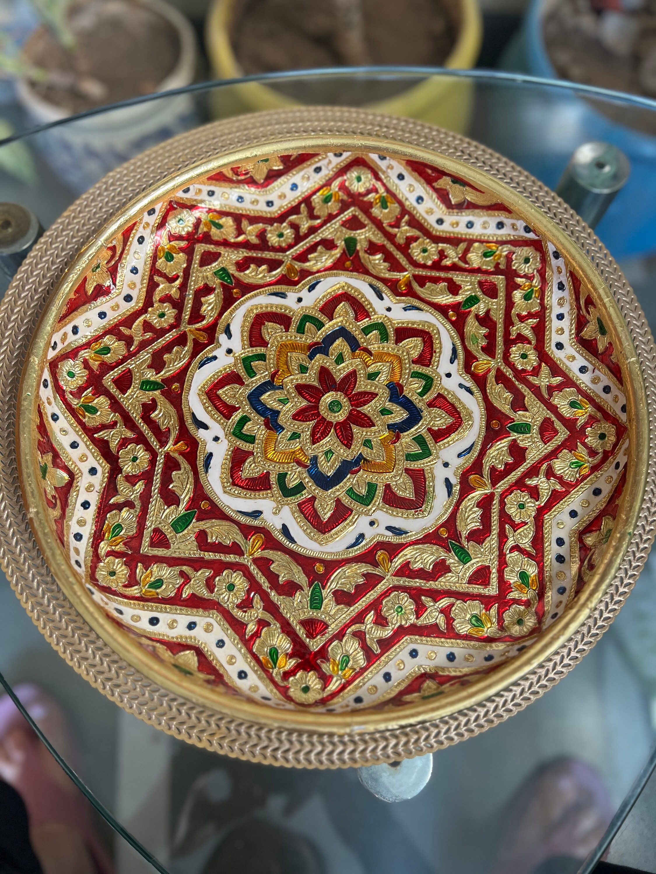 Handcrafted Decorative Pooja Thali