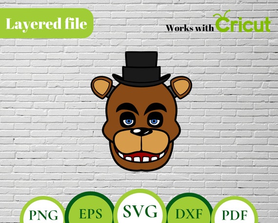 Freddy LAYERED SVG, freddy svg, freddy clipart, freddy cut file, freddy printable, freddy birthday, freddy invitation, five nights at freddy Freddy LAYERED SVG, freddy svg, freddy clipart, freddy cut file, freddy printable, freddy birthday, freddy invitation, five nights at freddy