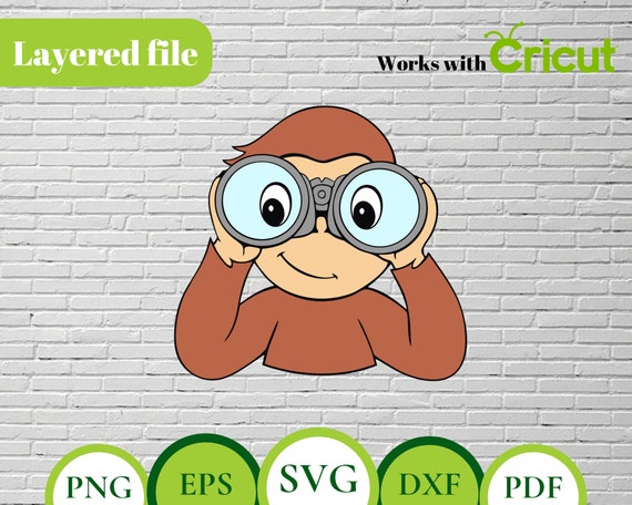 Curious George Incognito Layered Svg Curious George Svg Etsy