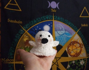 Amigurumi fantasma assustador