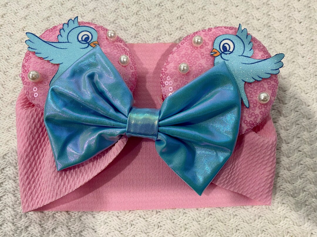Cinderella Birds Princess Baby Minnie Ears Headband Headwrap Girls Etsy
