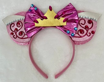 Aurora Ears, Minnie Ears, Sleeping Beauty Ears, Princess Ears, Magic Kingdom Ears, Pink Ears