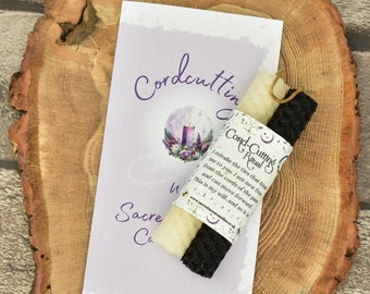 Cord-cutting Ritual Spell Candles with Instruction Booklet, Witchcraft Wiccan Pagan, Spiritual Gifts