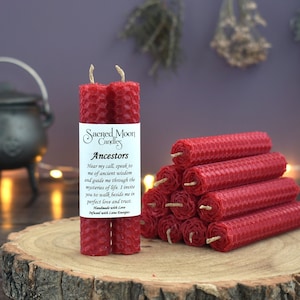 Ancestor Ritual Spell Candles, Wiccan Witchcraft Supplies, Spiritual Meditation Tool