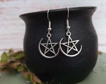 pagan jewellery dark priestess, shaman earrings wiccan earrings Hecate Earrings Bird Skull earrings Morrigan Earrings pagan jewelry