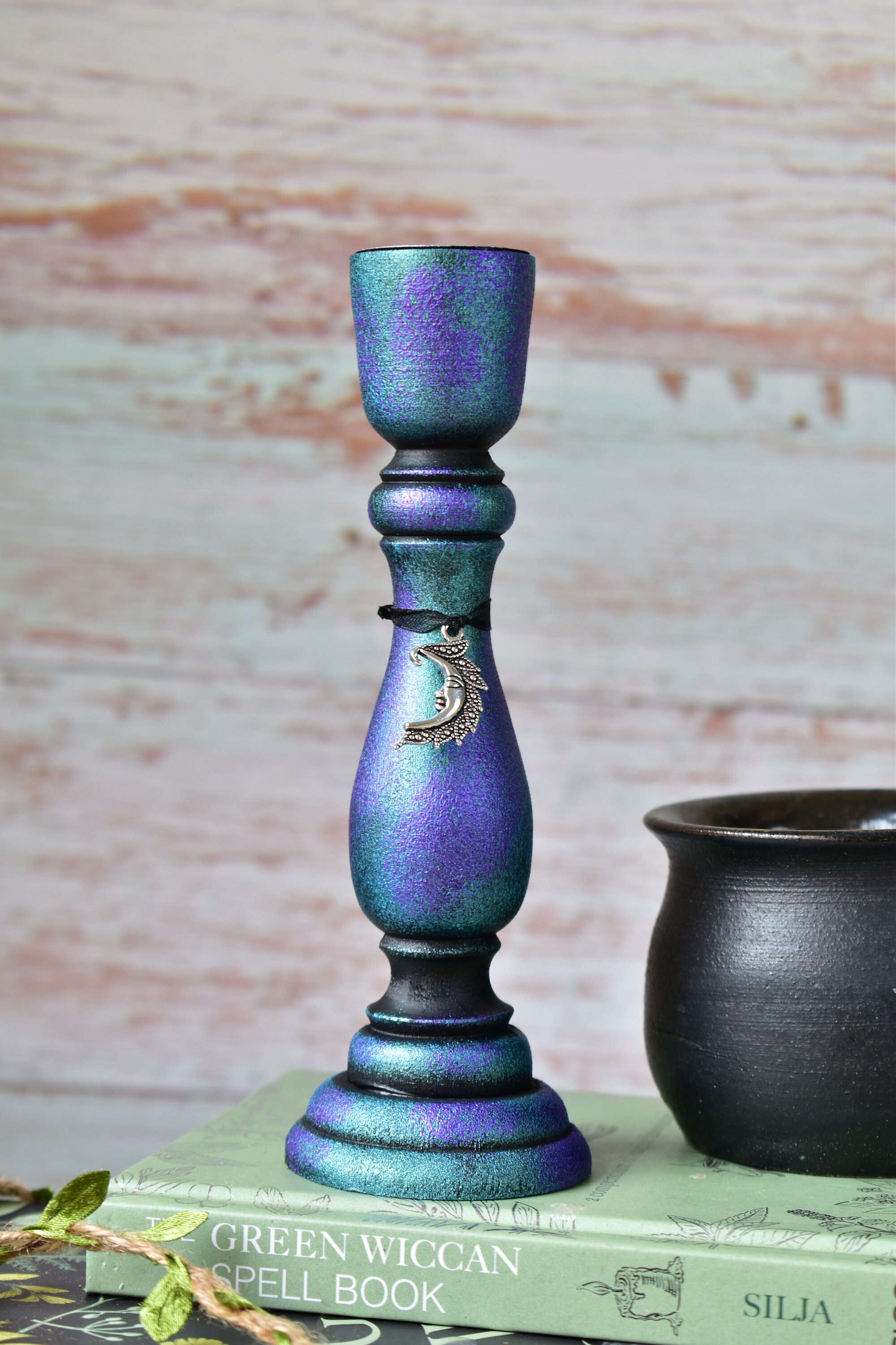 Spell Candle Holder Altar Candlestick Spell Casting Etsy