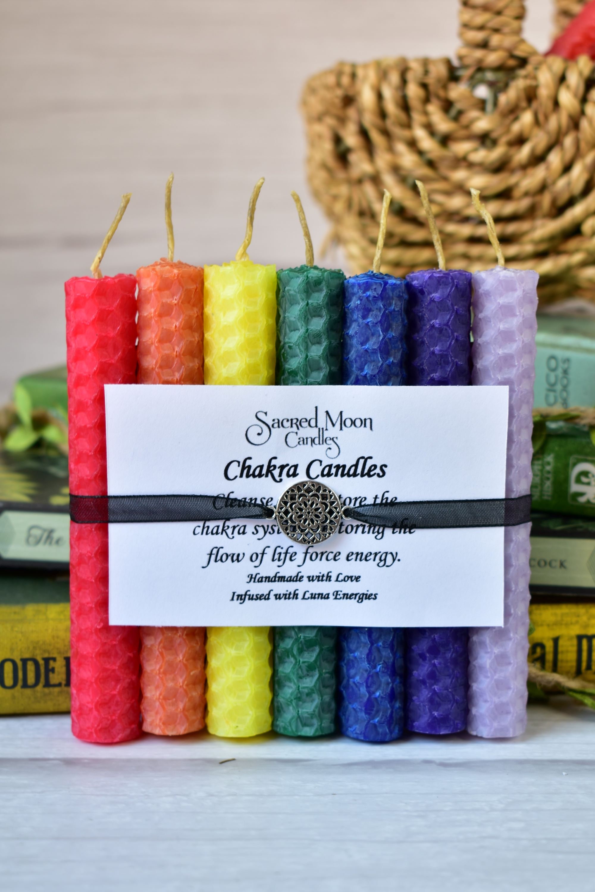 Chakra Candle Set Spell Candles Chakra Balancing Reiki Etsy