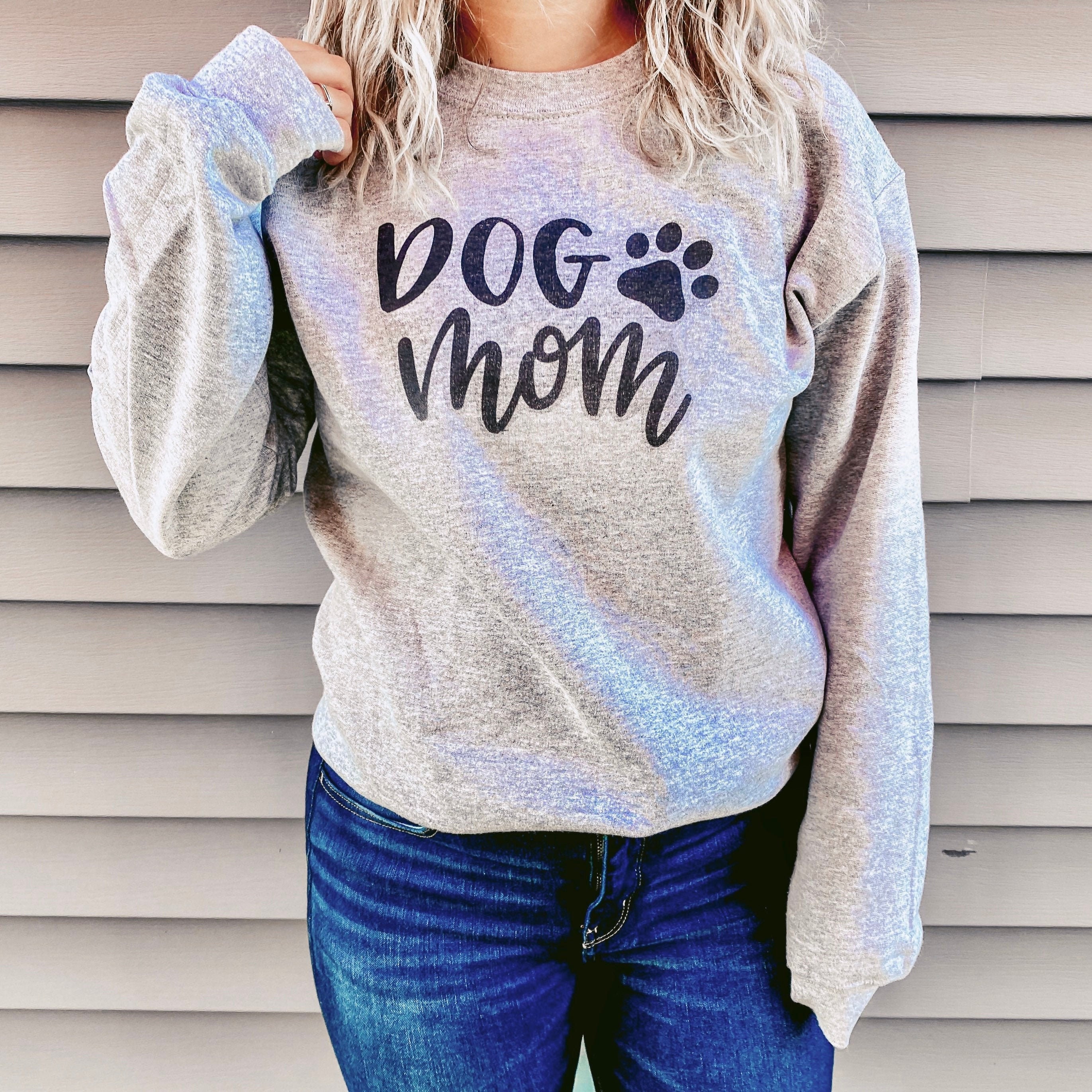 Dog Mom Sweatshirt Unisex Crewneck Sweater cute comfy | Etsy