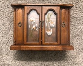Vintage - antique wood jewelry box