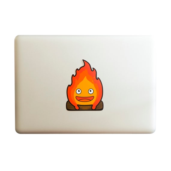 Calcifer Laptop Sticker - Anime Decal - Vinyl Decal - Waterproof Sticker - Anime Sticker - Laptop Decal