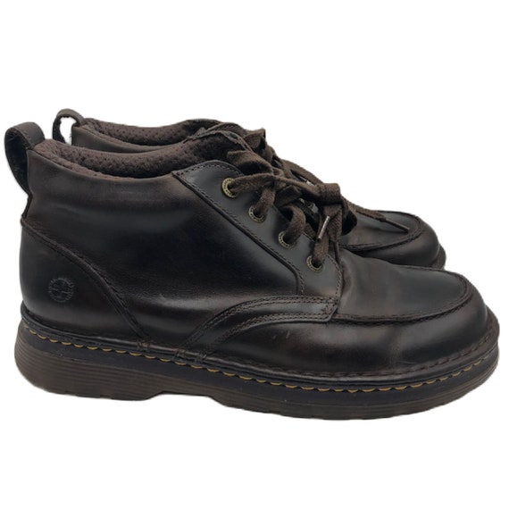 Vintage Dr. Doc Martens Men's Brown Leather Ankle… - image 1