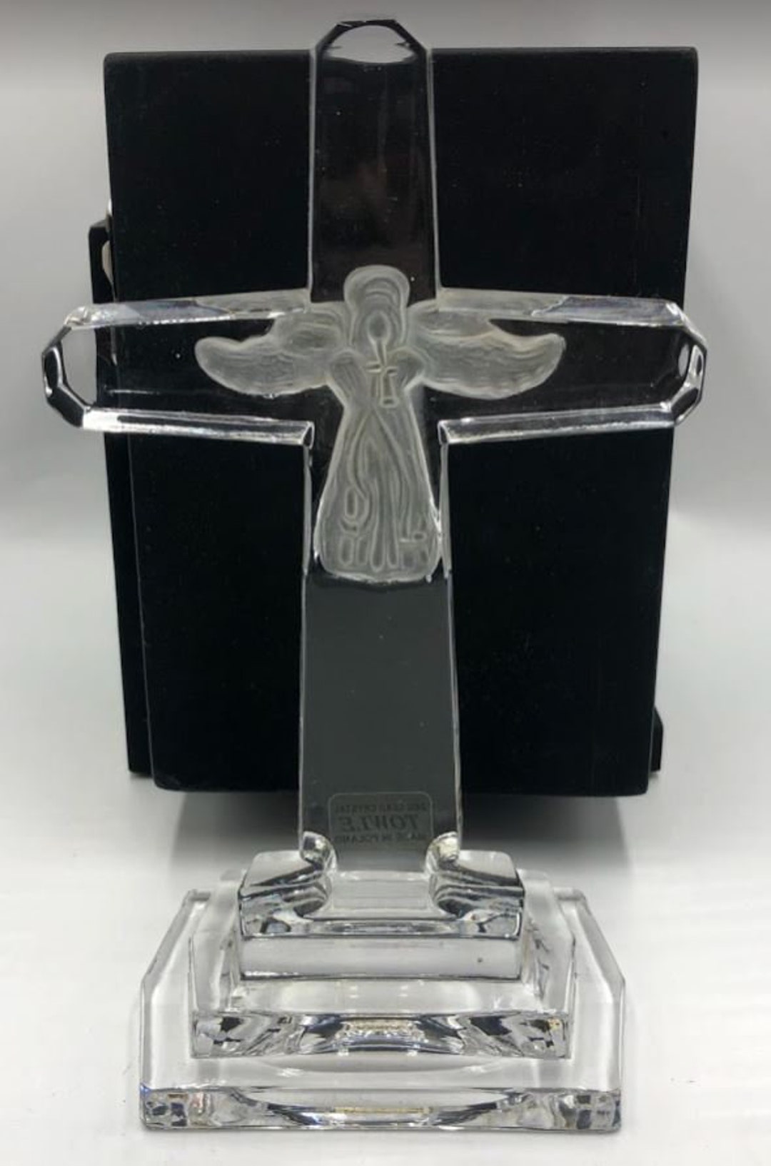 Towle 24 Lead Crystal Cross Made in Poland Angel Christian Etsy