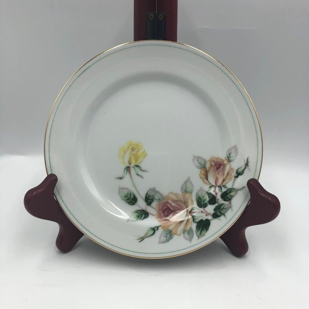 Vintage Narumi Fine China Dessert Plates Set of 6 Japan Floral Pattern