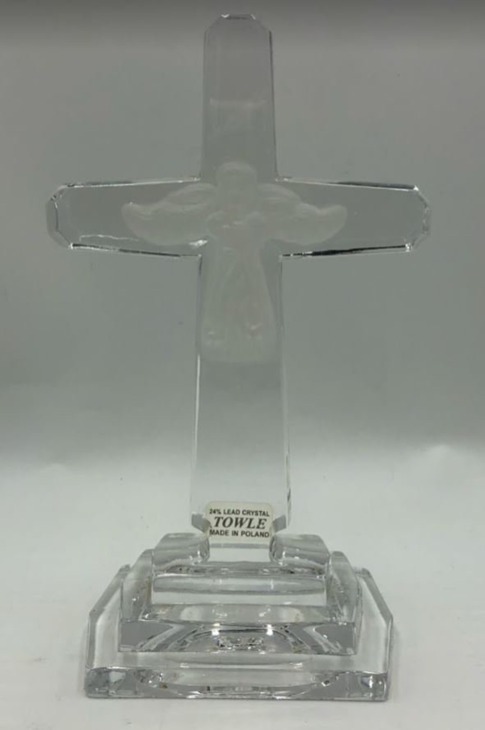 Towle 24 Lead Crystal Cross Made in Poland Angel Christian Etsy