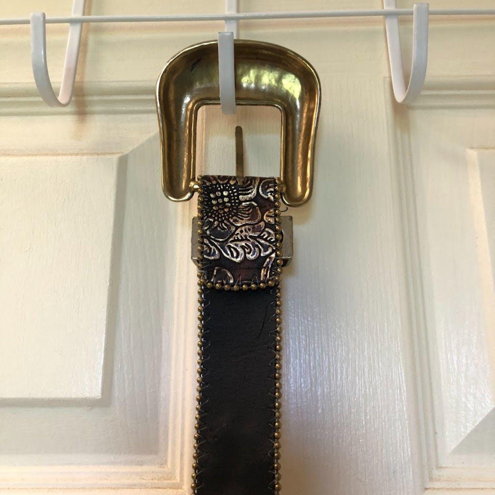 Lake Shore Drive Western Leather Belt Womens Small Rhinestone Statement Buckle 6051_brn_01_8ff5dd2d-a9bb-4d75  main image 4