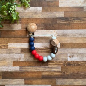 New England Patriots Baby Toy Collection Pacifier Clip Rattle Toy Baby ...