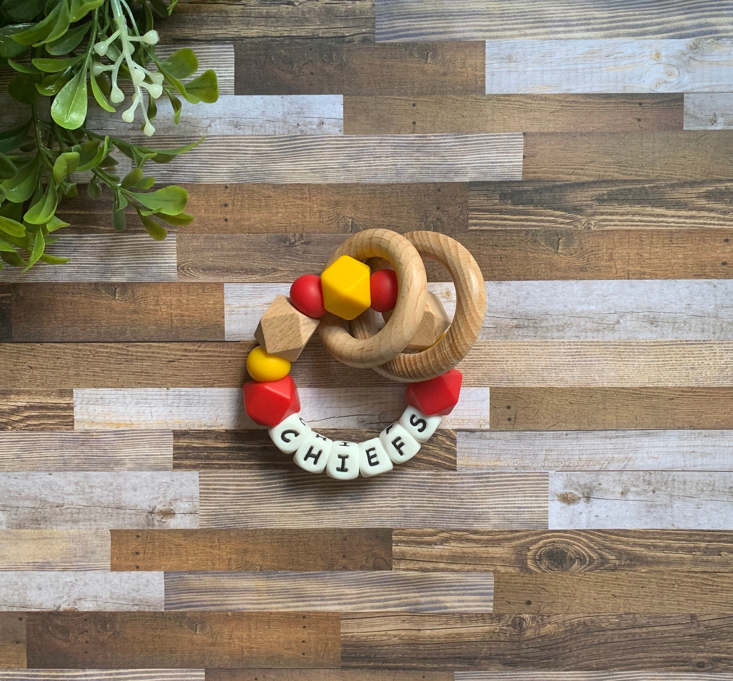 Kansas City Chiefs Toy Collection, Chiefs Baby Gift Pacifier Clip, Baby ...