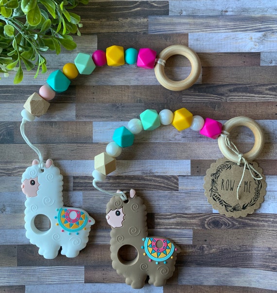 llama baby teether