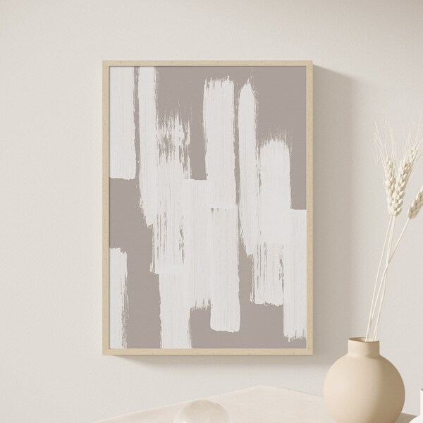 Grey Beige Wall Art - Etsy