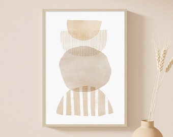 photo Neutral Colour Aesthetic Wall Art Printable neutral color print etsy