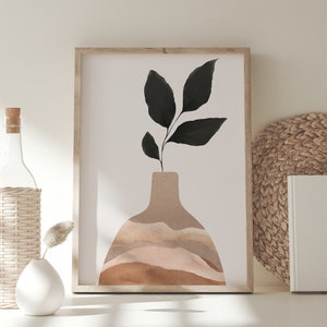 Bohemian Decor, Boho Art Print, Beige and Green, Minimal Print, Minimalist Art Print, Minimalist, Mid Century Modern Geometric Shapes