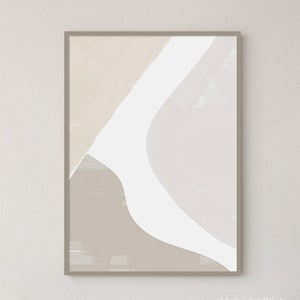 Neutral Art Print, Beige Abstract Poster, Modern Wall Art, Minimalist Print, Wall Decor, Living Room Wall Art, Printable Wall Art