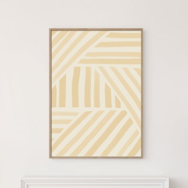 Abstract Stripe Art, Modern Wall Art, Pastel  Print, Digital Art, Abstract Art Print, Minimalist Print, Living Room Wall Art