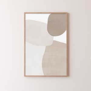 Beige White Print, Neutral Abstract Print, Abstract Wall Art, Digital Print, Modern Abstract Art, Modern Print, Boho Decor Abstract Prints