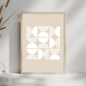 Living Room Wall Art, Abstract  Art Print, Beige Abstract Wall Art, Modern Wall Art, Minimalist Print, Wall Decor, Scandinavian Print