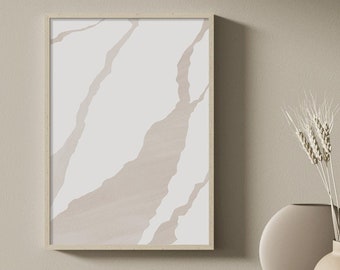 Beige Abstract Print, Neutral Beige Abstract, Beige White Art Print, Tropical Wall Art, Abstract Wall Art,Living Room Wall Art